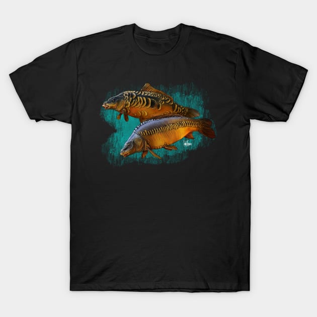 Double carp T-Shirt by Sandarmi